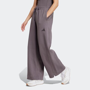ADIDAS SPORTSWEAR - Pierna ancha Pantalón deportivo 'ALL SZN' en gris: frente