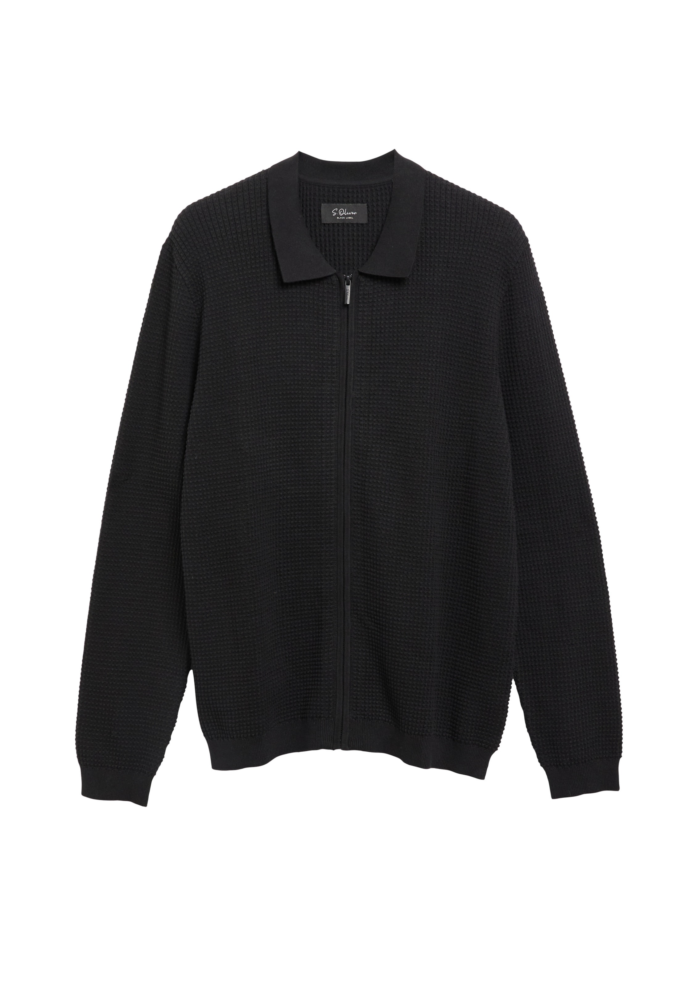 Vestes en maille s.Oliver en noir : devant
