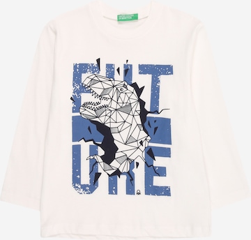 UNITED COLORS OF BENETTON Shirt in White: front