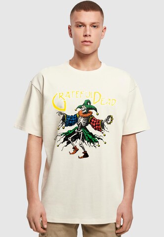 Merchcode Shirt 'Grateful Dead Joker' in Beige: voorkant
