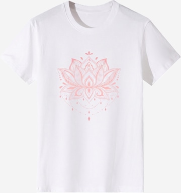 T-shirt 'Women's Summer Short Sleeves Tops' LapaPlus en blanc : devant
