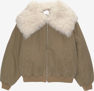 Pull&Bear Välikausitakki värissä vaaleabeige / brokadi, Tuotenäkymä