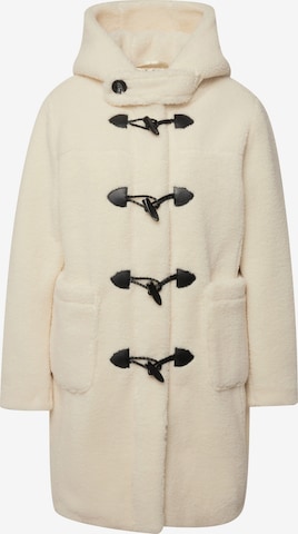 Ulla Popken Between-Seasons Coat in White: front