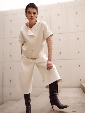 Wide Leg Pantalon 'ELEVATE_ Elsa Culotte' I want the moon en beige