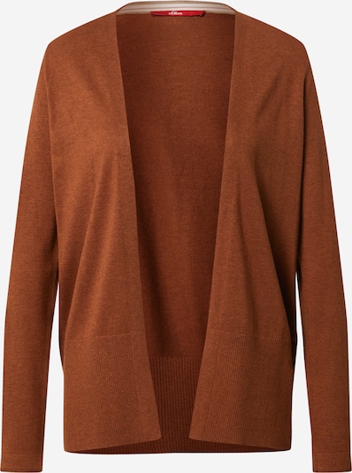 s.Oliver Cardigan en marron, Vue avec produit