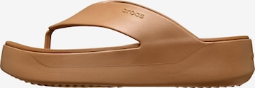 Sandales 'Getaway Platform Flip – Sandalen zum Hineinschlüpfen' Crocs en marron : devant
