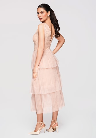 Ombre Evening dress in Beige