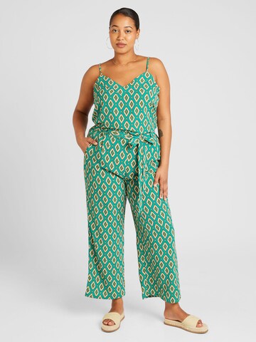 Wide leg Pantaloni 'LUX' di ONLY Carmakoma in verde