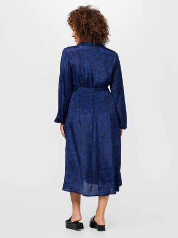 KAFFE CURVE Shirt Dress 'Mirana' in Blue