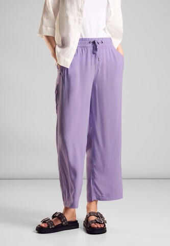 STREET ONE Loose fit Pants in Purple