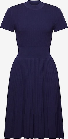 ESPRIT Knitted dress in Blue: front