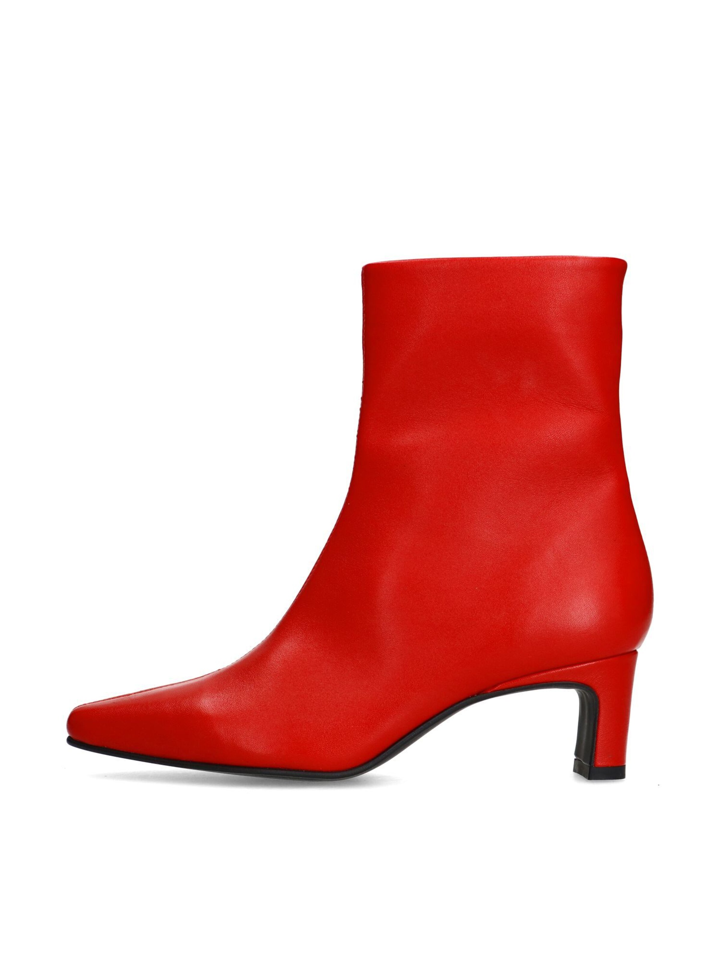 MANFIELD Ankle Boots in Red