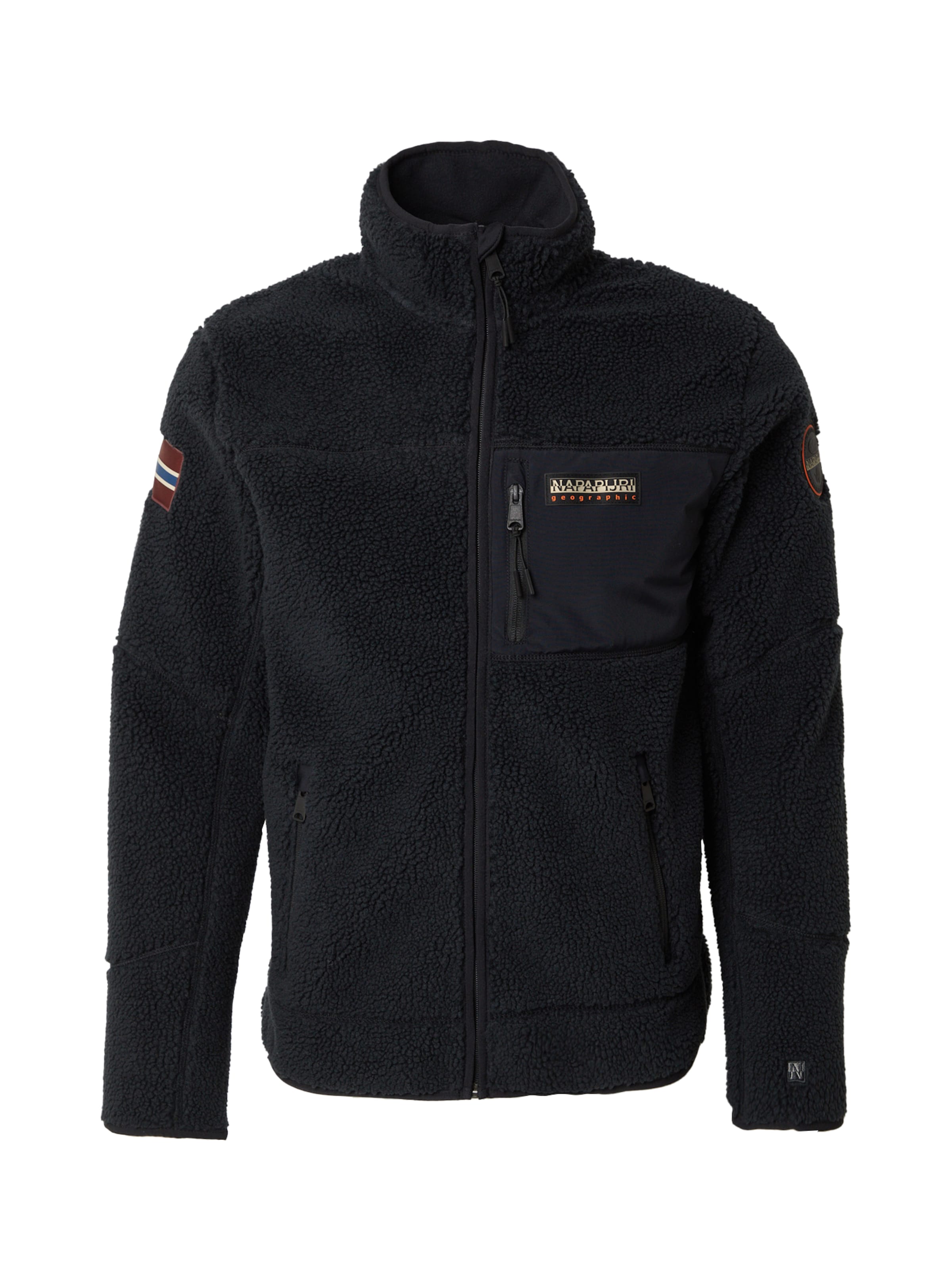 NAPAPIJRI Fleecová mikina 'YUPIK' – černá: přední strana