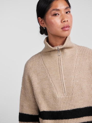 PIECES Pullover 'BROOKS' in Beige