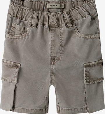 NAME IT Regularen Hlače 'NMMBEN B CARGO MK SHORTS 7805-PO NO' | siva barva: sprednja stran