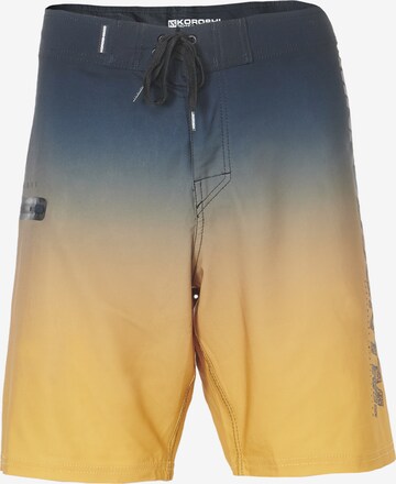 KOROSHI Plavecké šortky – žlutá: přední strana