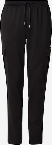 juoda INDICODE JEANS Laisvo stiliaus kelnės 'Nello': priekis