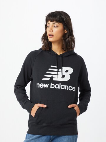 new balance Sweatshirt in Zwart: voorkant