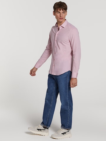 Shiwi Slim Fit Hemd 'Pablo' in Pink