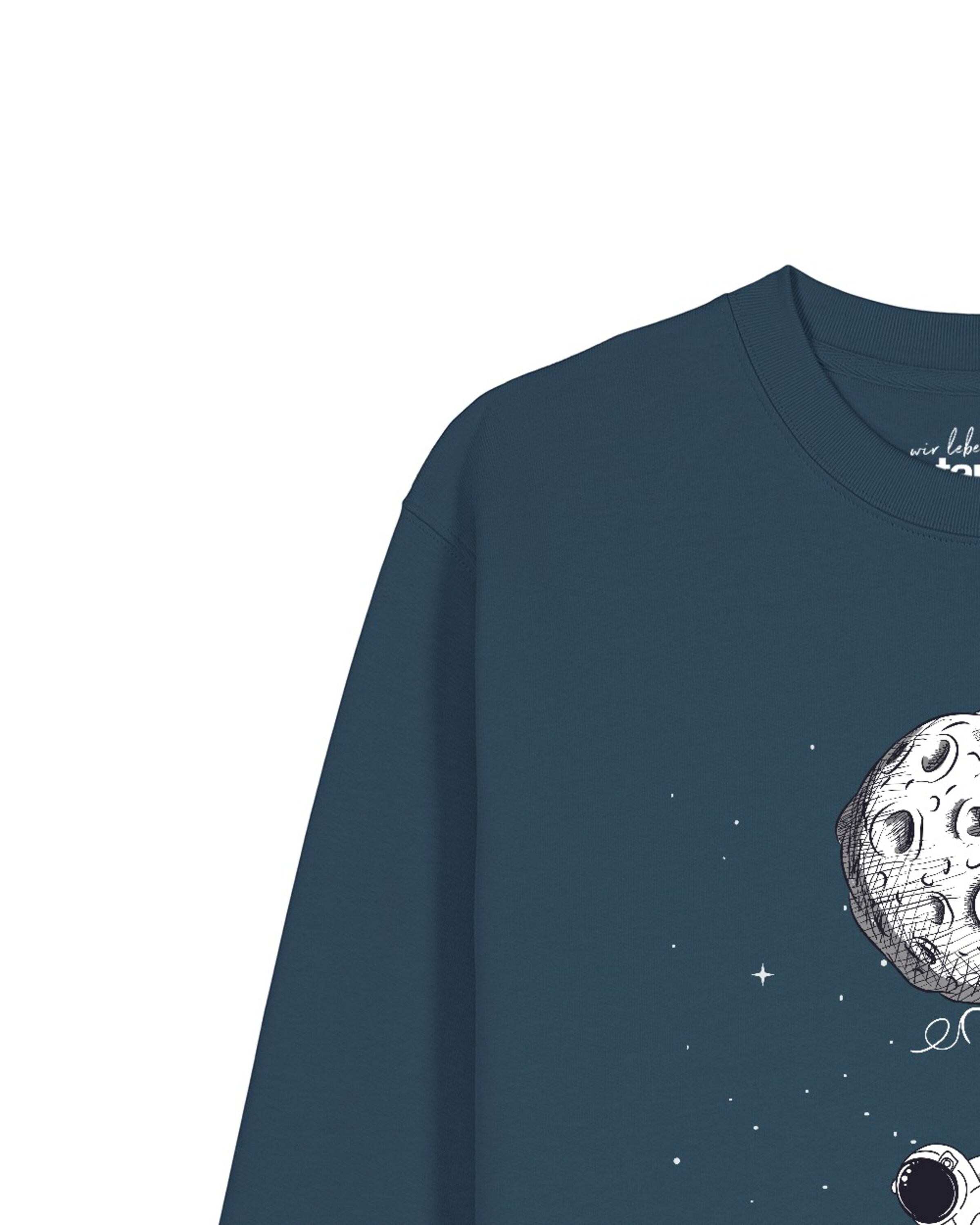 Watapparel Sweatshirt 'Funny Spaceman' in Groen
