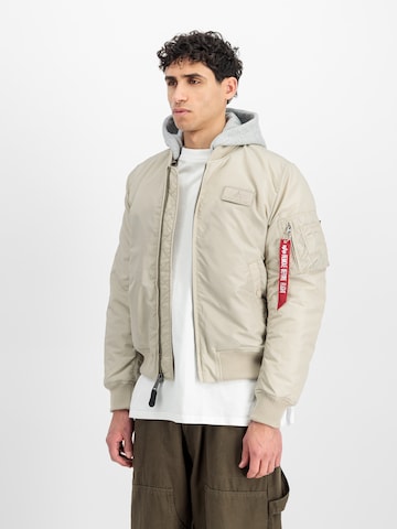 ALPHA INDUSTRIES Демисезонная куртка в Бежевый: спереди