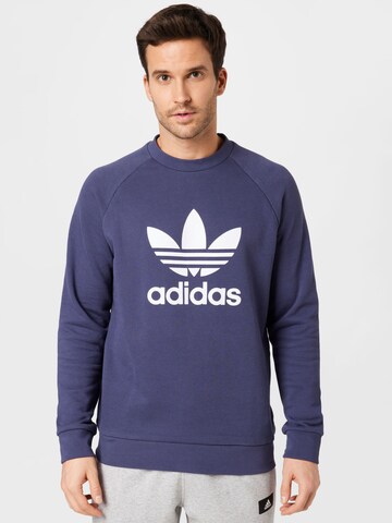 ADIDAS ORIGINALS Sweatshirt 'Adicolor Classics Trefoil' in Blau: Vorderseite