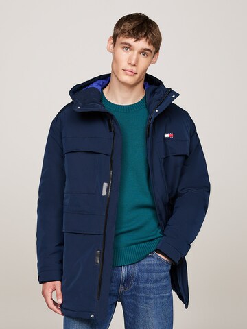Tommy Jeans Tussenjas in Blauw: voorkant