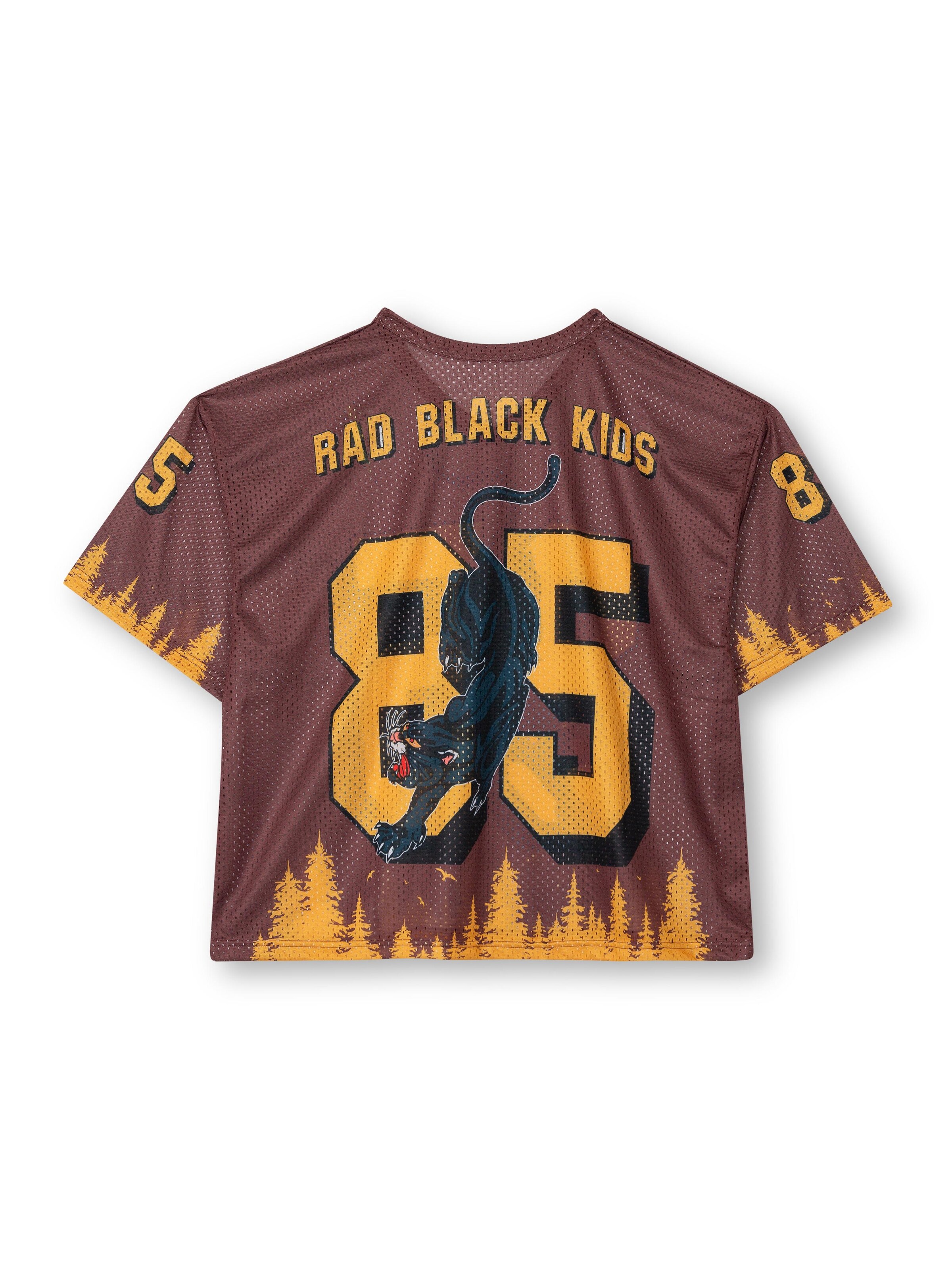 T-Shirt 'Anniversary Jersey (Brown)' The Rad Black Kids en marron