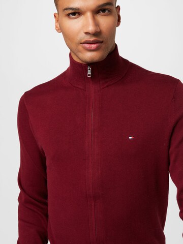 Vestes en maille TOMMY HILFIGER en rouge