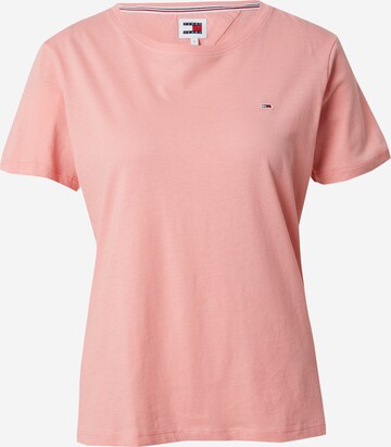 Tommy Jeans T-shirt i rosa: framsida