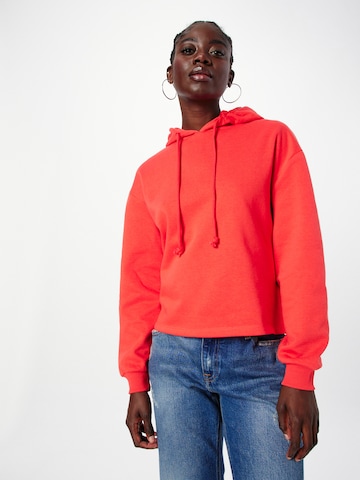 PIECESSweater majica 'CHILLI' - crvena boja: prednji dio