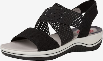 JANA Sandals in Black: front