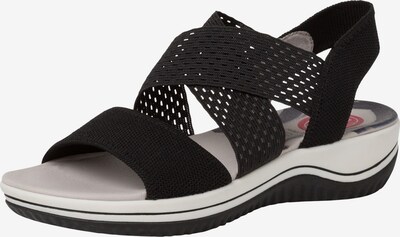JANA Sandale in schwarz / weiß, Produktansicht