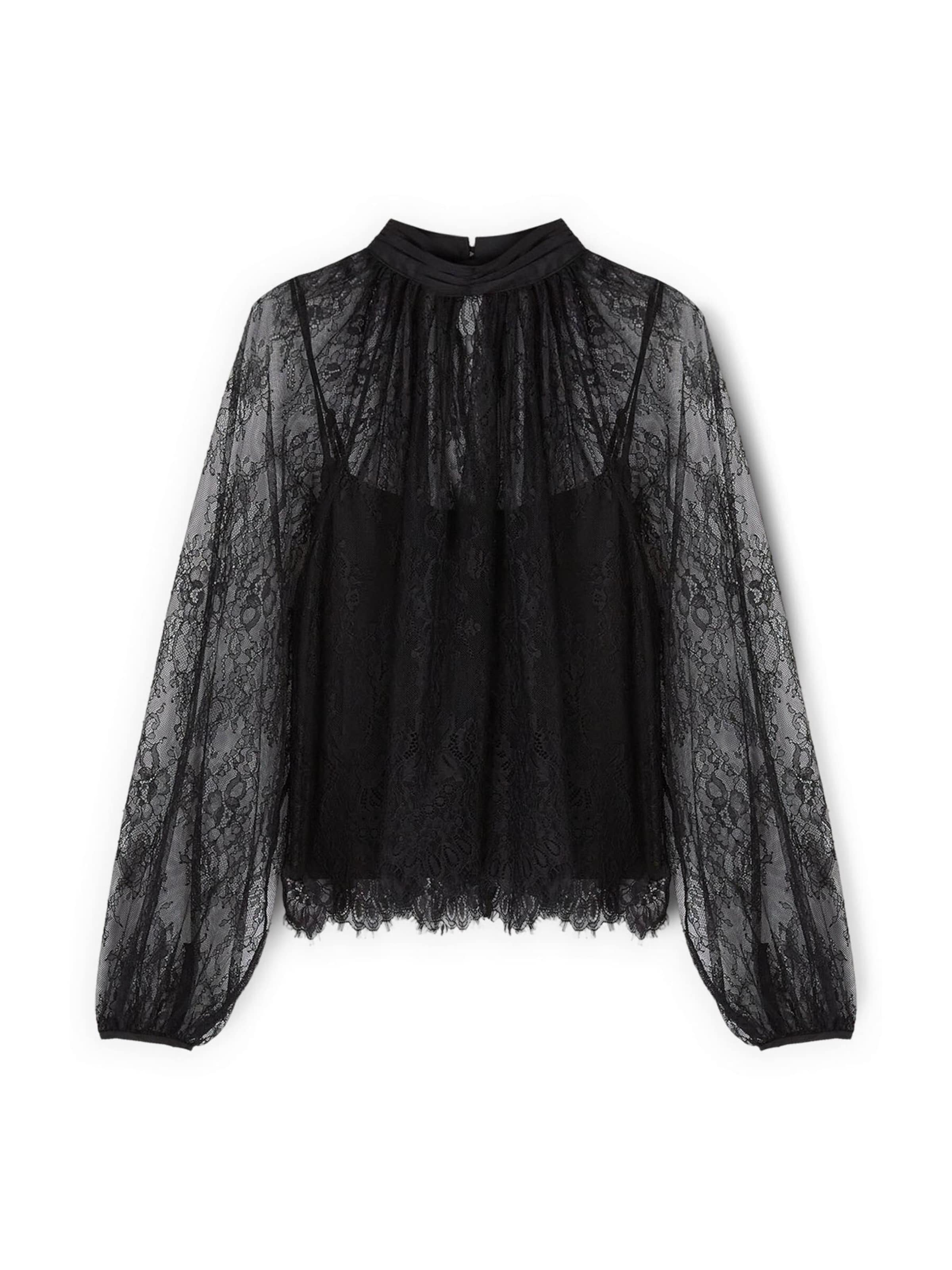 Chemisier MOTIVI en noir : devant