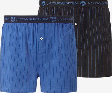 Jan Vanderstorm Boxershorts ' Nicke ' in Blauw: voorkant