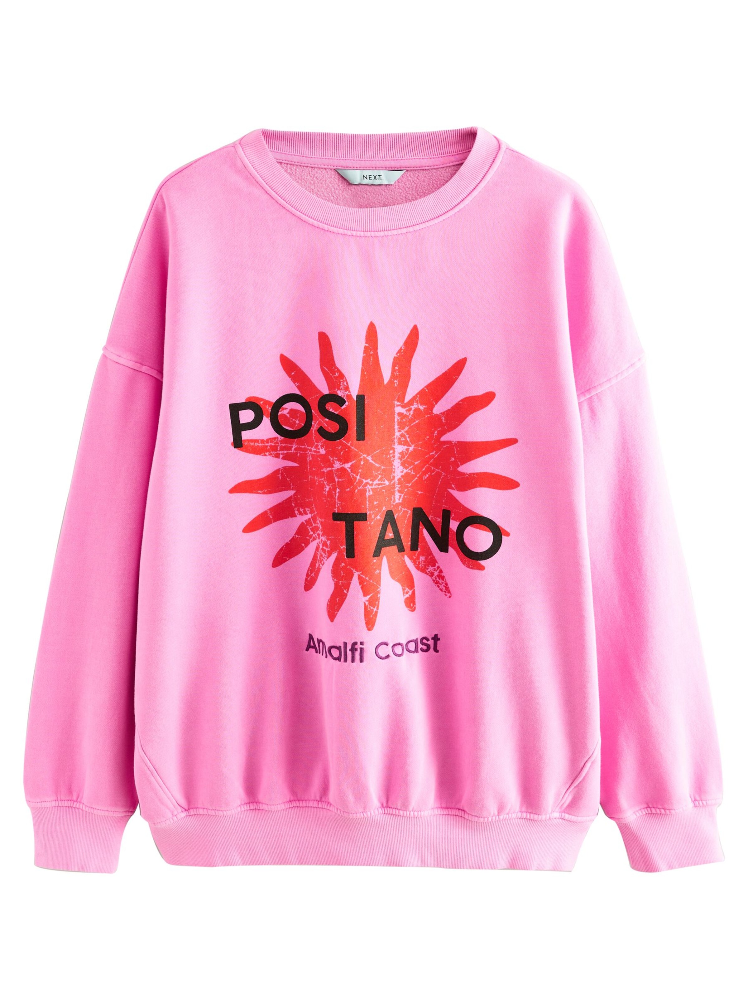 Next Sweatshirt 'Positano' i rosa: framsida