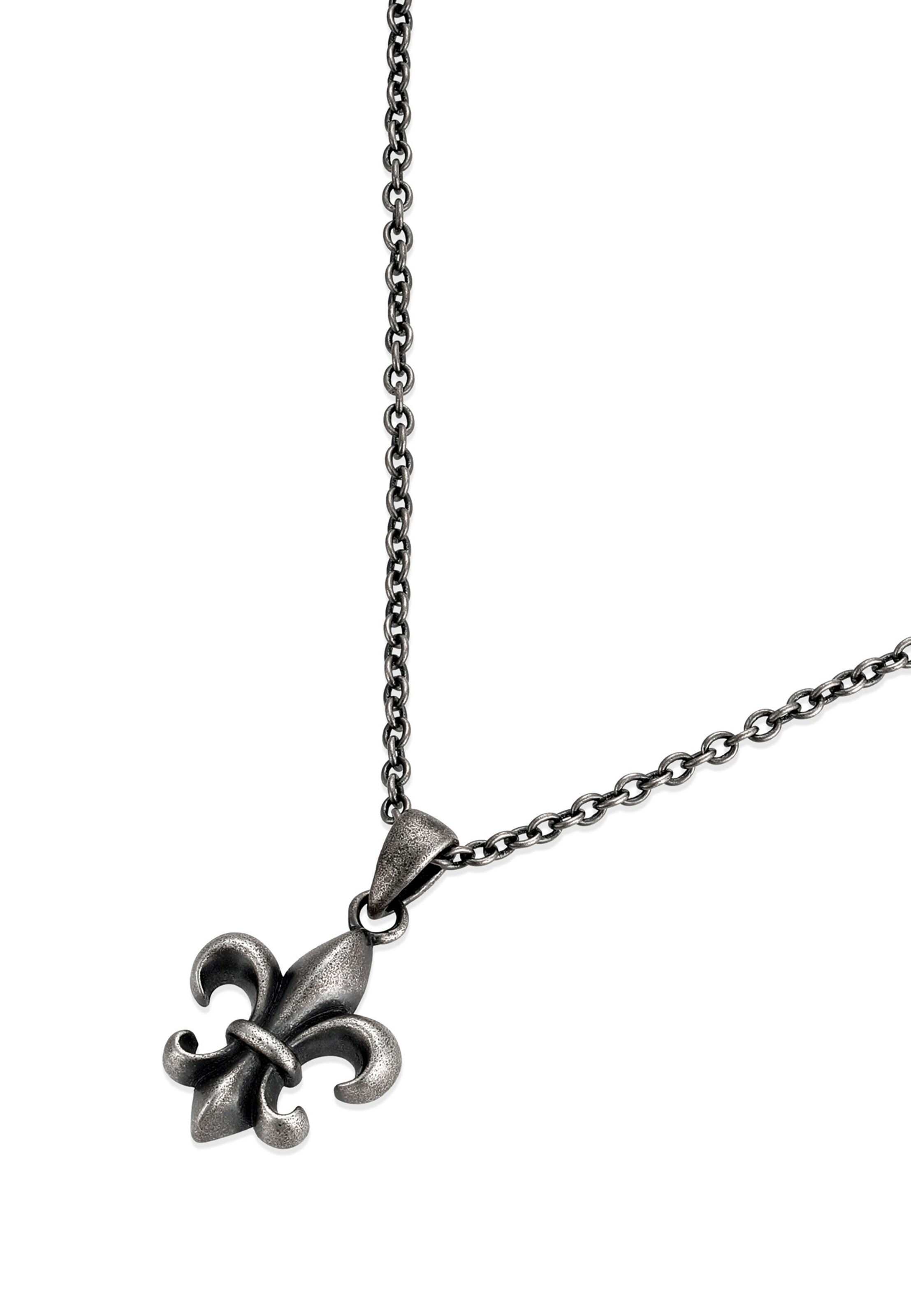 Commen Lines Necklace 'Fleur-De-Lis' in Silver