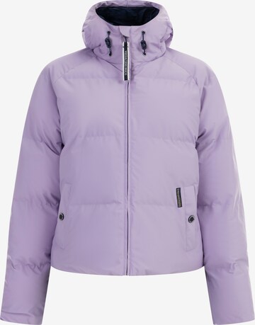 Veste fonctionnelle Schmuddelwedda en violet : devant