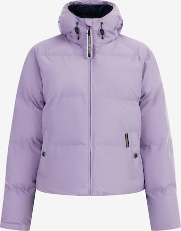 Veste fonctionnelle Schmuddelwedda en violet : devant