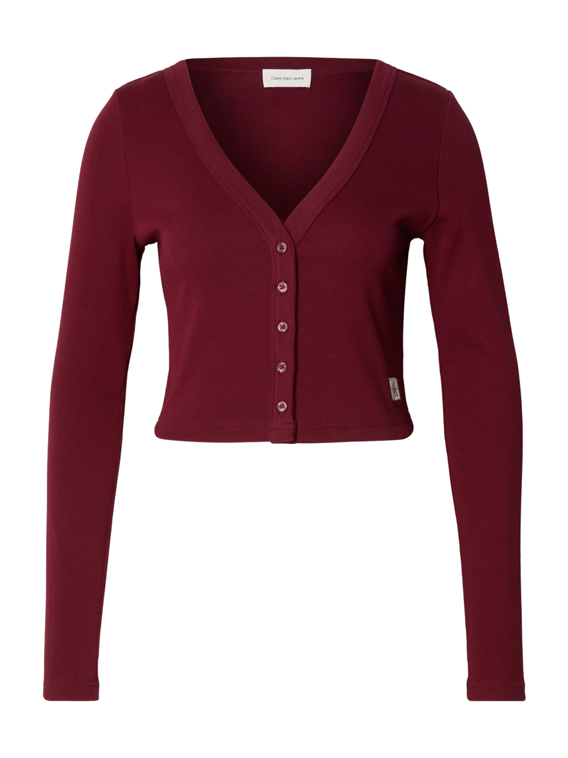 Calvin Klein Jeans Kardigan – červená: přední strana