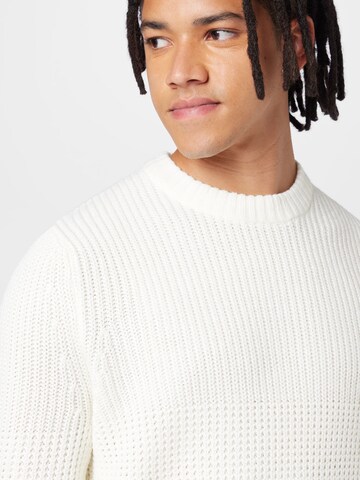 Pullover 'ADAM' di Only & Sons in bianco