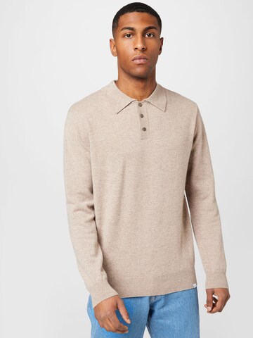 Les Deux Sweater 'Frank' in Beige: front