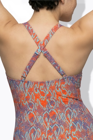 Ulla Popken Bustier Badpak in Gemengde kleuren