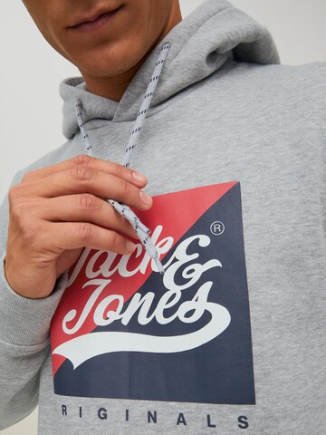 JACK & JONES Sweatshirt 'Becks' in Grau