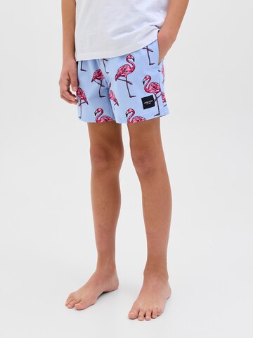 Jack & Jones Junior Kratke kopalne hlače 'JPSTMAUI' | modra barva: sprednja stran