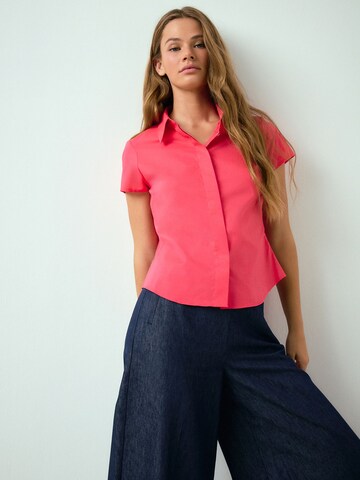 Next Bluse 'Essential' in Pink: Vorderseite