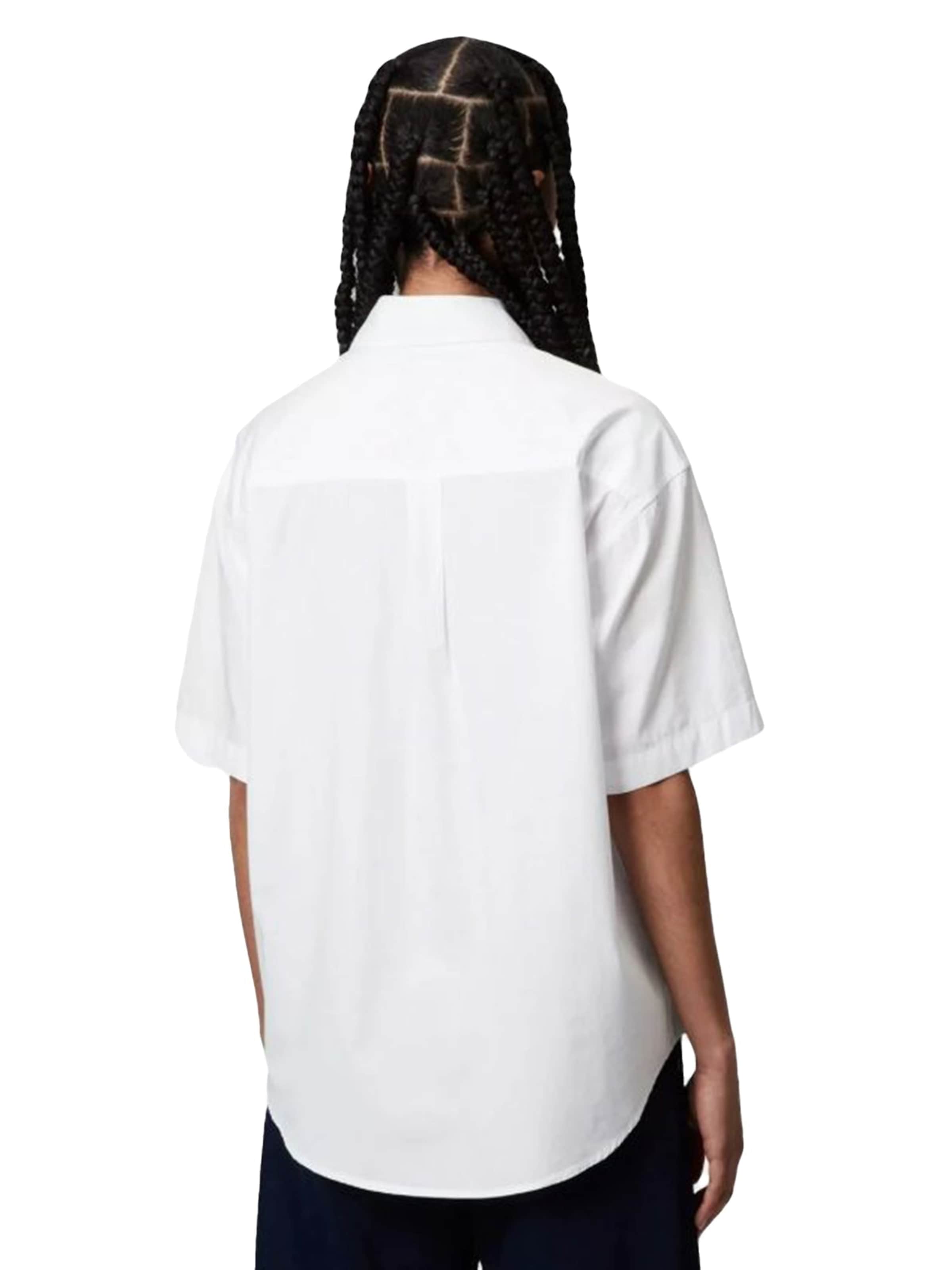Carhartt WIP Bluse 'W' S/S JAXON SHIRT WHITE / WHITE' i hvid