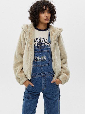 Giacca di mezza stagione di Pull&Bear in beige: frontale