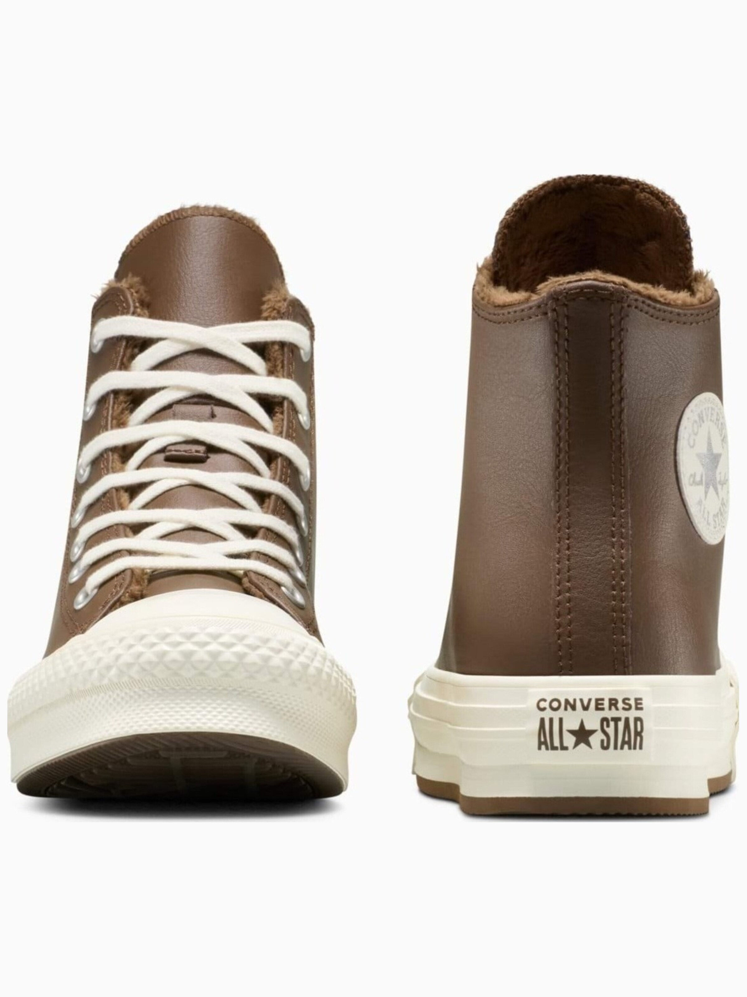 Baskets hautes 'Converse Chuck Taylor All Star Lift Leather Platform' CONVERSE en marron