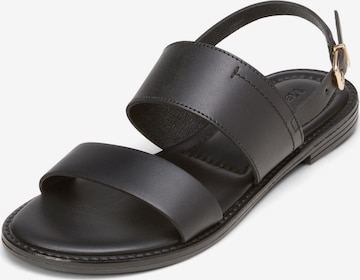 Marc O'Polo Sandale in Schwarz: Vorderseite